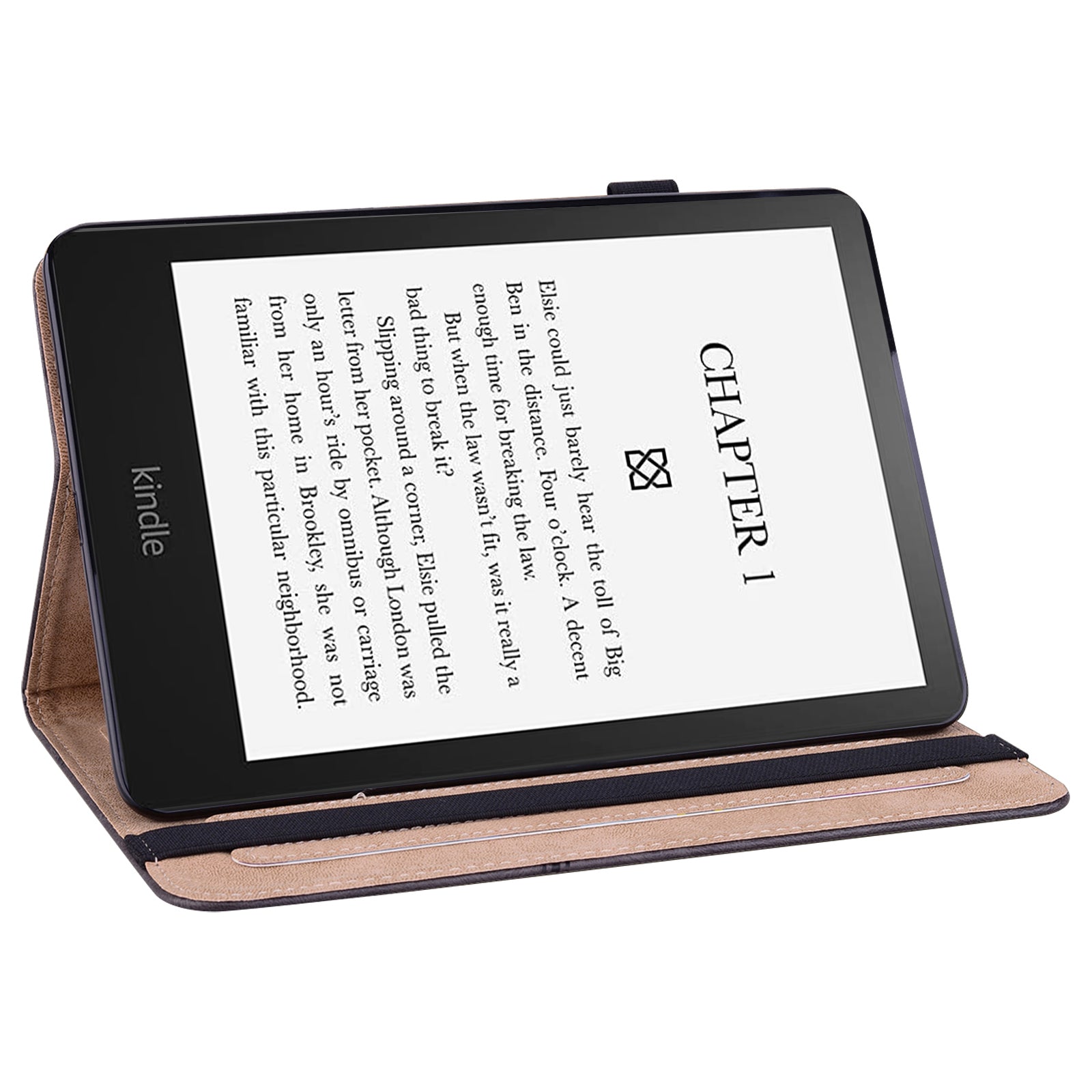 For Amazon Kindle Paperwhite (2024) Case PU Leather Line Imprinted Cover with Elastic Band For Amazon Kindle Paperwhite (2024) Case PU Leather Line Imprinted Cover with Elastic Band